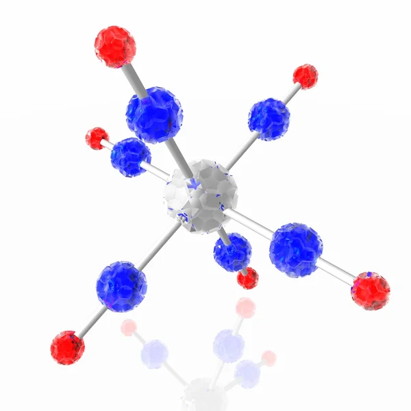 Молекули Карбонільні chrome — стокове фото