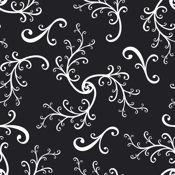 Seamless curled repeat pattern — Stock Vector