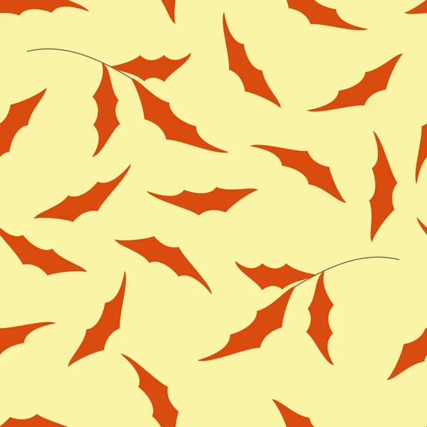 Chute des feuilles, motif répété sans couture — Image vectorielle