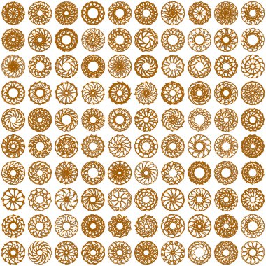 100 decorative elements for design clipart