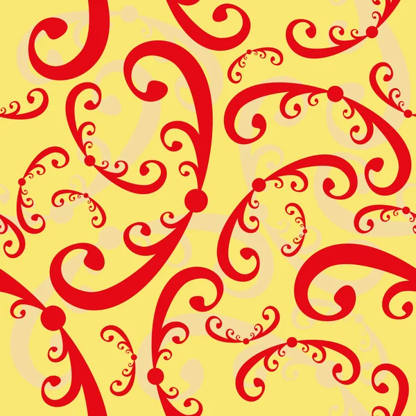 Seamless curled repeat pattern — Stock Vector