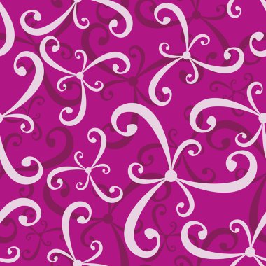 Seamless curled repeat pattern clipart