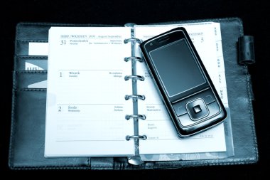 Notebook and phone clipart