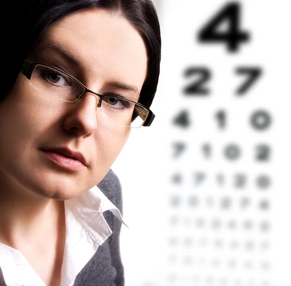 At the optician — Stock Photo, Image