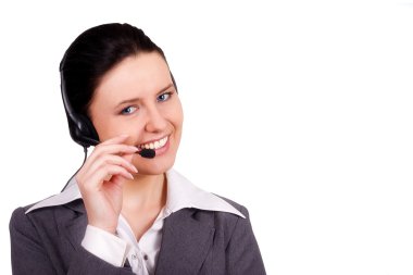 Attractive receptionist clipart