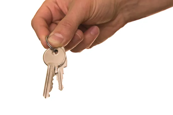 Schlüssel und Hand — Stockfoto