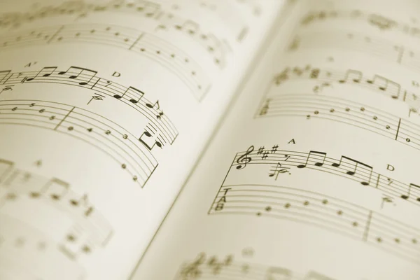 Muzikale papier. Songbook — Stockfoto