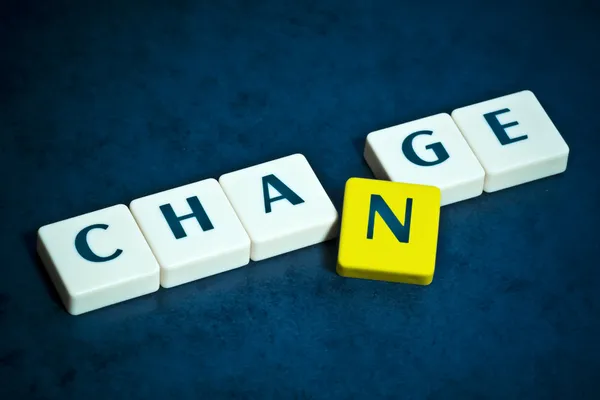 Change Letters — Stock Photo, Image