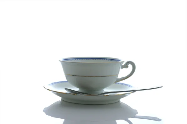 Krásná porcelánová kávová pohár Stock Fotografie
