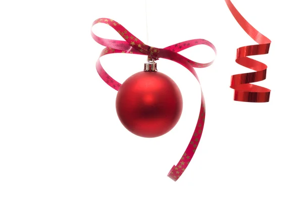 红球-圣诞装饰 — 图库照片