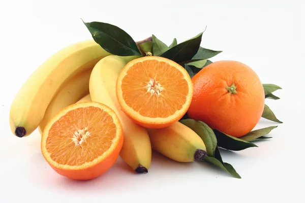 Bananes et orange — Photo