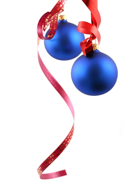 蓝色球-圣诞装饰 — 图库照片
