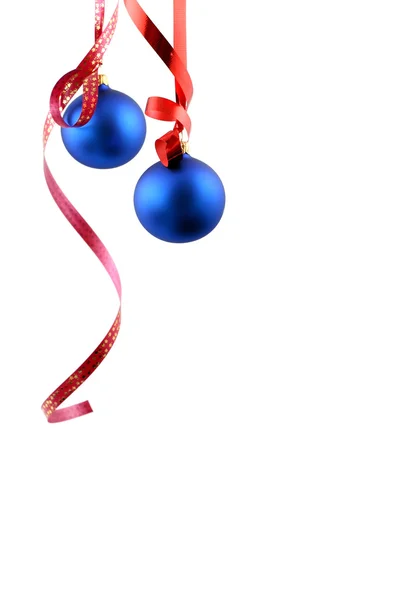 Blue balls - Christmas decoration — Zdjęcie stockowe
