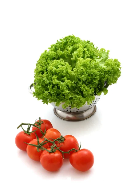 新鲜番茄和生菜 — 图库照片