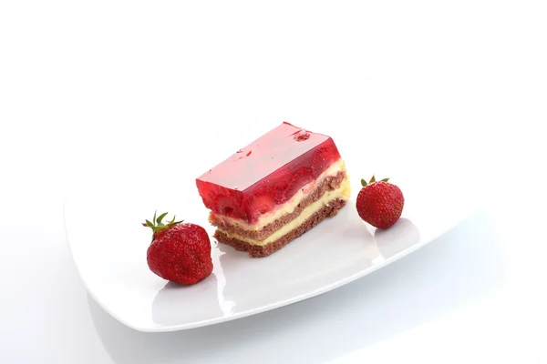Erdbeer süßes Dessert — Stockfoto