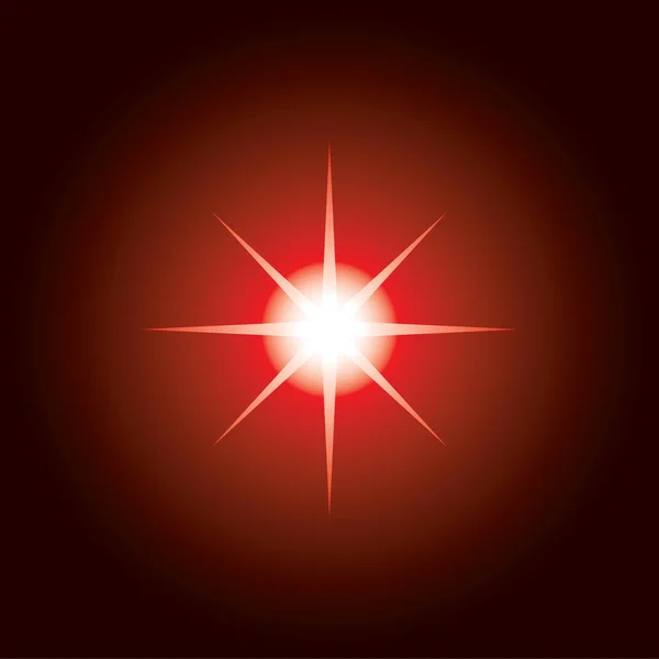 Red gradient star — Stock Vector