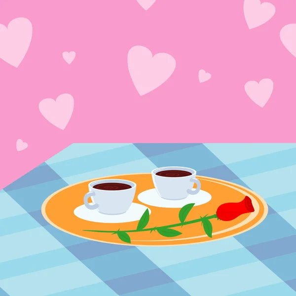 Coffee for two — Stock Vector