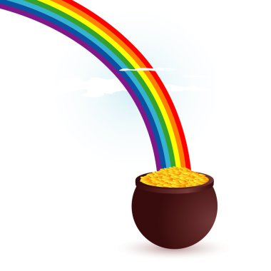 Copper with rainbow clipart