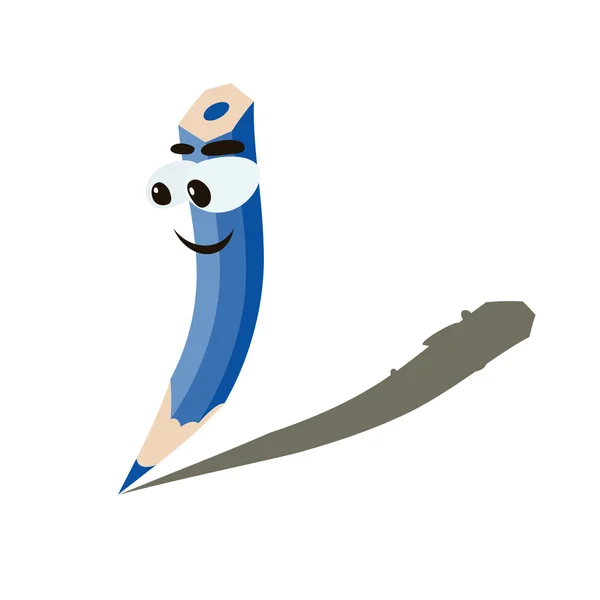Blå penna — Stock vektor