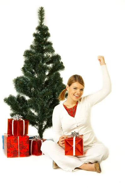 Christmas Gril — Stock Photo, Image