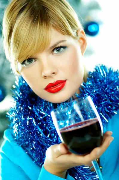 아름 다운 블루 크리스마스 — 스톡 사진