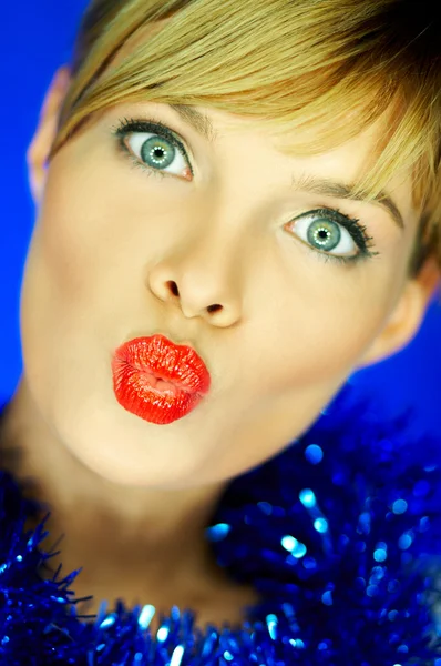 Rote Lippen 2 — Stockfoto