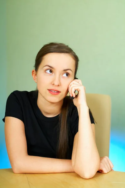 Telemóvel conversador — Fotografia de Stock