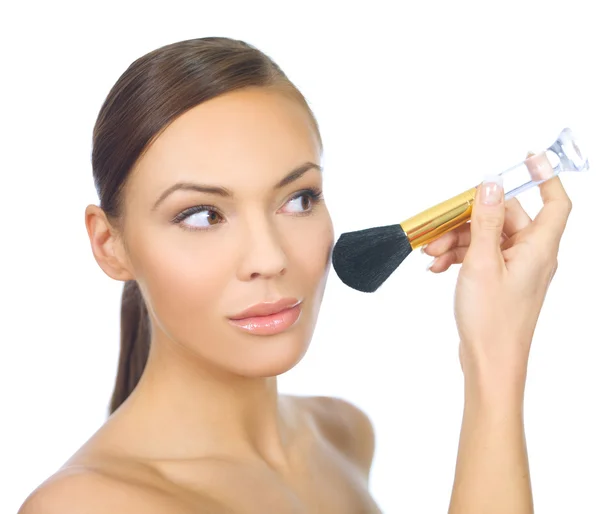 Make-up machen — Stockfoto