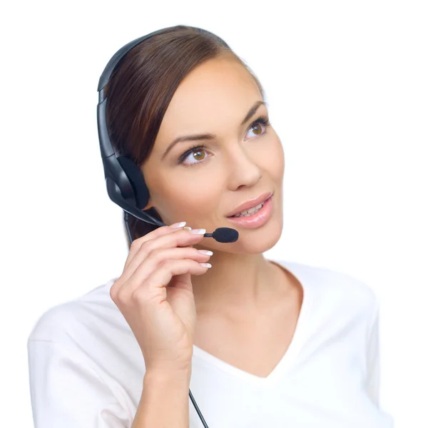 Woman in Headset — Stock Photo, Image