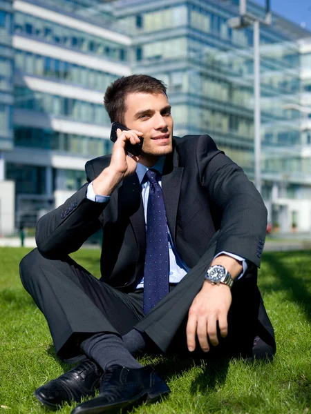 Outdoor Businessman Stock Picture