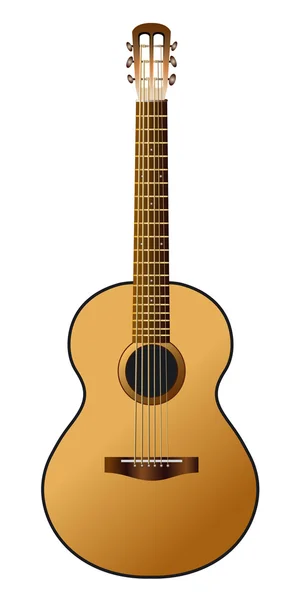 Ilustración de guitarra acústica Vector De Stock