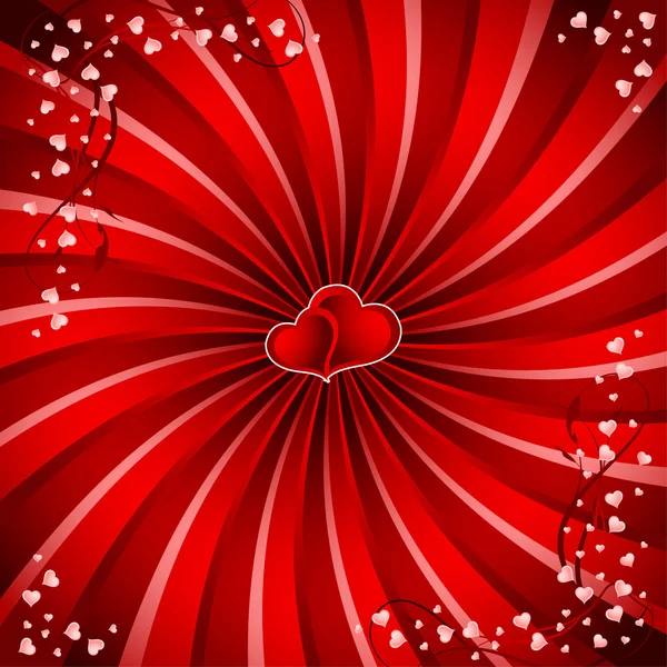 Valentine hjärta bakgrund 2 — Stock vektor