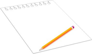 Paper and pen clipart