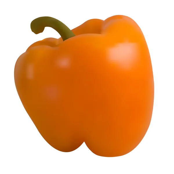 Oranje peper — Stockvector
