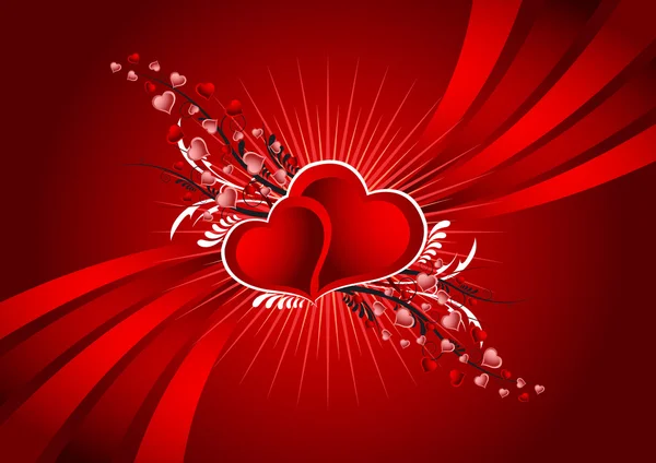 Valentine srdce abstrakt Royalty Free Stock Ilustrace