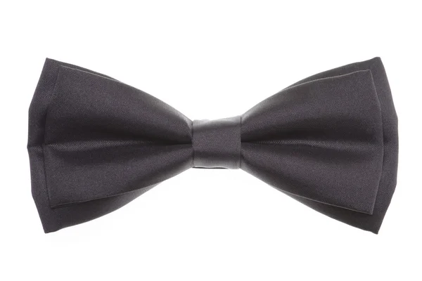 Чорна краватка на білому тлі — стокове фото