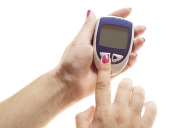 Diabetes equipment - Blood Sugar Test clipart