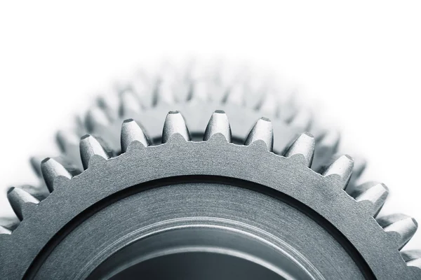 One Gear and blured gears — Stock Photo, Image