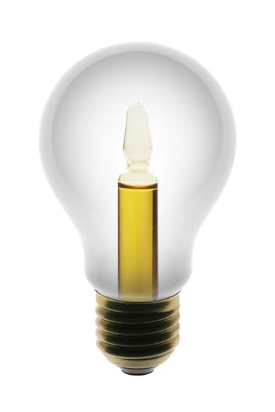 Lampa s lékařskou symbolem — Stock fotografie