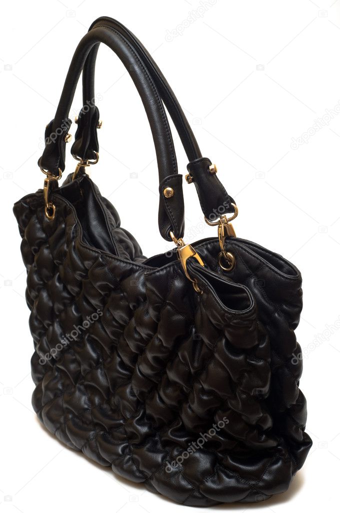 Bag female from a black skin