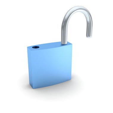 Ulocked padlock clipart