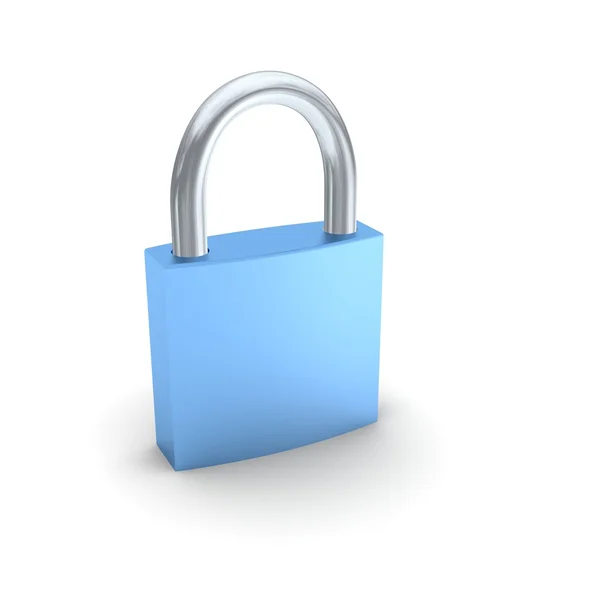 Blue padlock — Stock Photo, Image