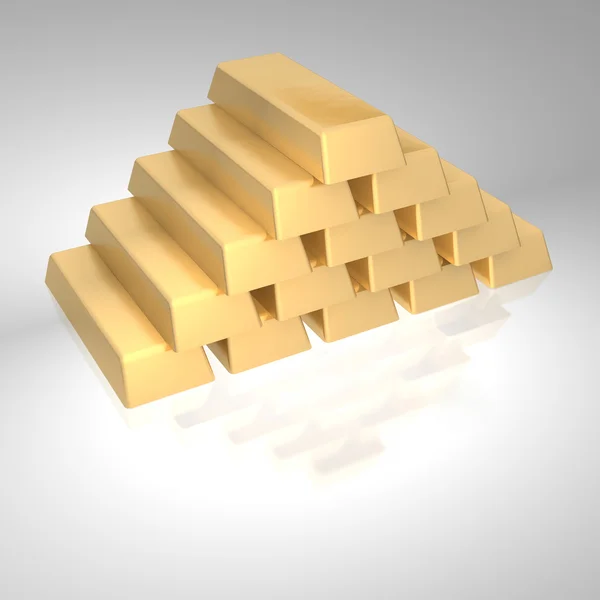 Gouden blokken — Stockfoto