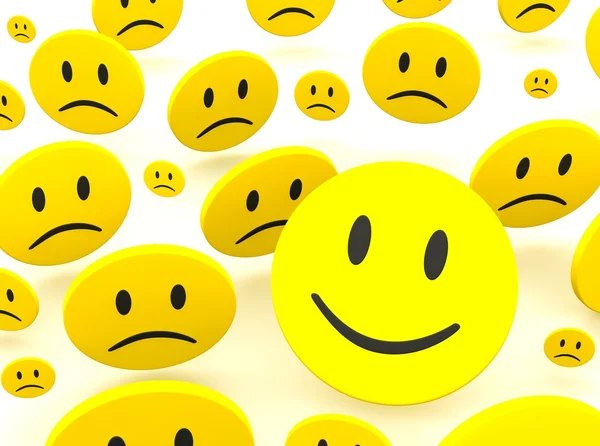 Smile and sadness Royalty Free Stock Images