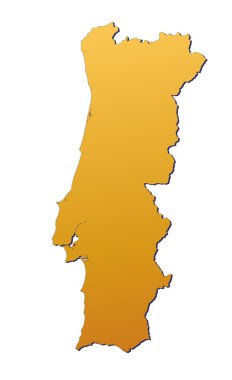 Portugal map clipart