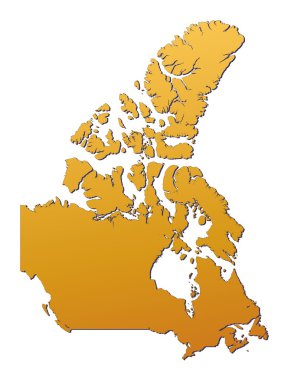 Canada map clipart