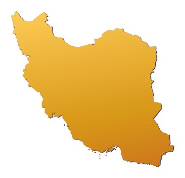 Iran map clipart