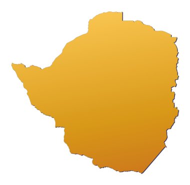 Zimbabwe map clipart