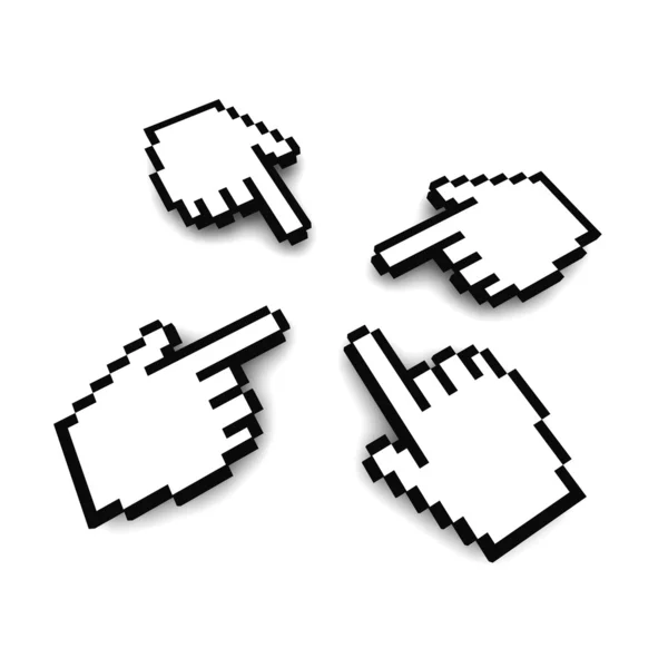 Computer hand cursors — Stockfoto
