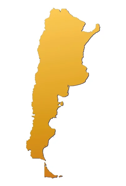 Argentína térkép — Stock Fotó